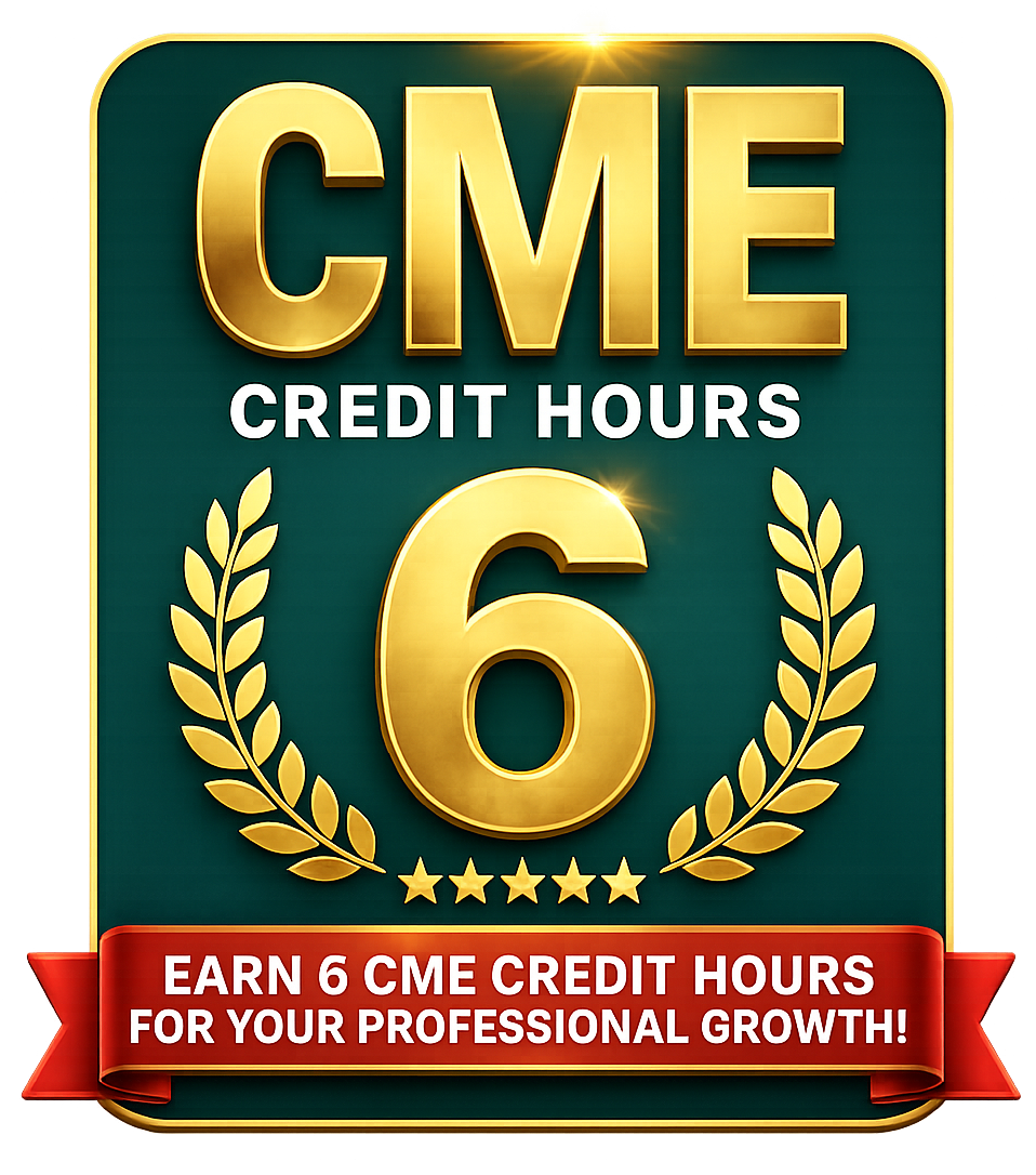 Earn 6 CME credit hours for your professional growth
